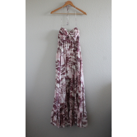 Zimmermann Kali Hawaiian Halterneck Maxi Dress - Picture 2 of 7